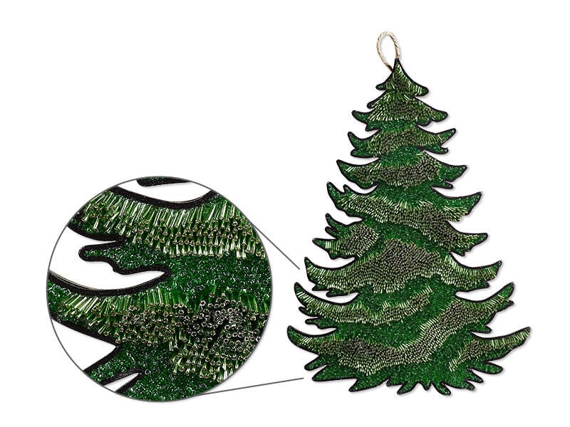 christmas tree bead mosaic